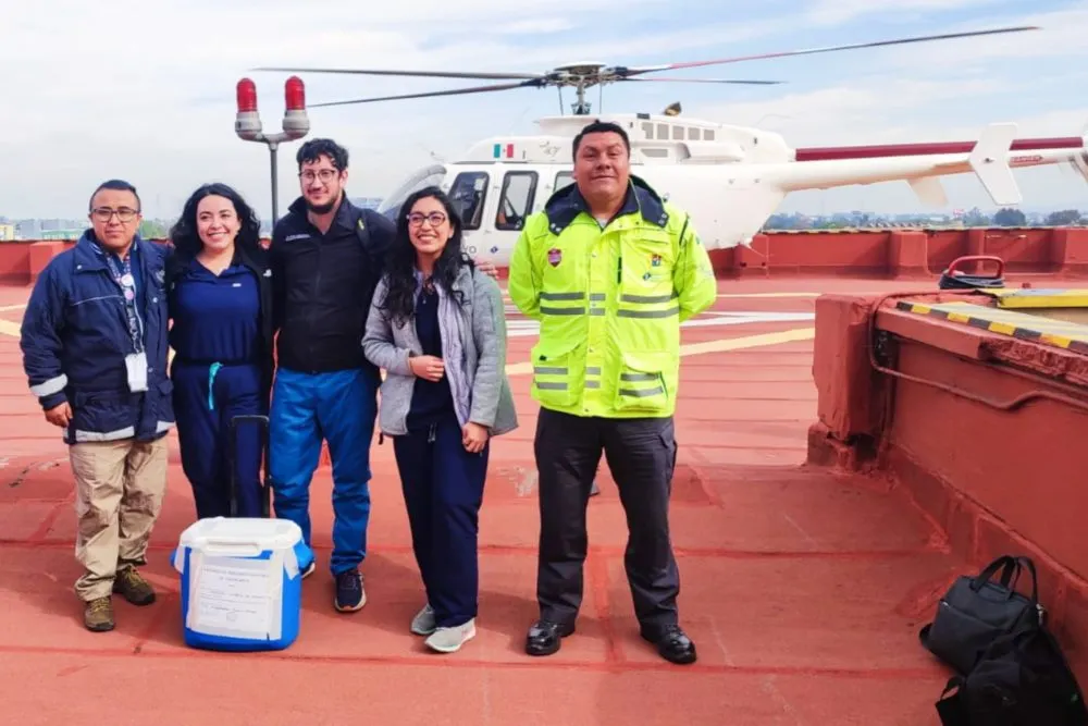 Realiza Secretaría de Salud traslado aéreo de hígado a la Ciudad de México