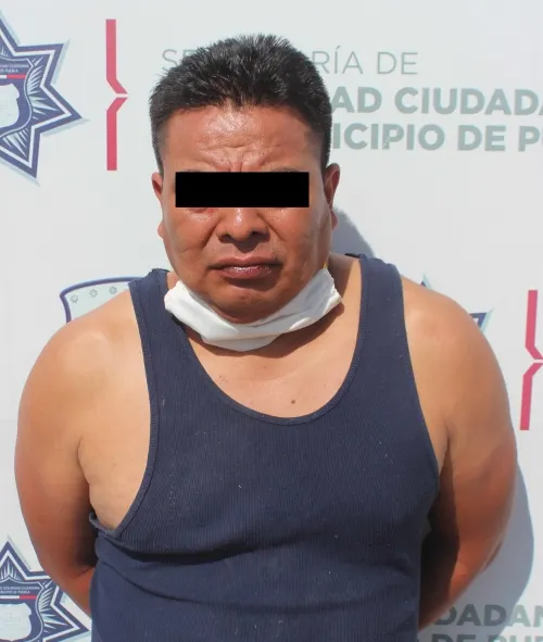 Detuvo policía municipal de Puebla a hombre por violación a una menor de 17 años