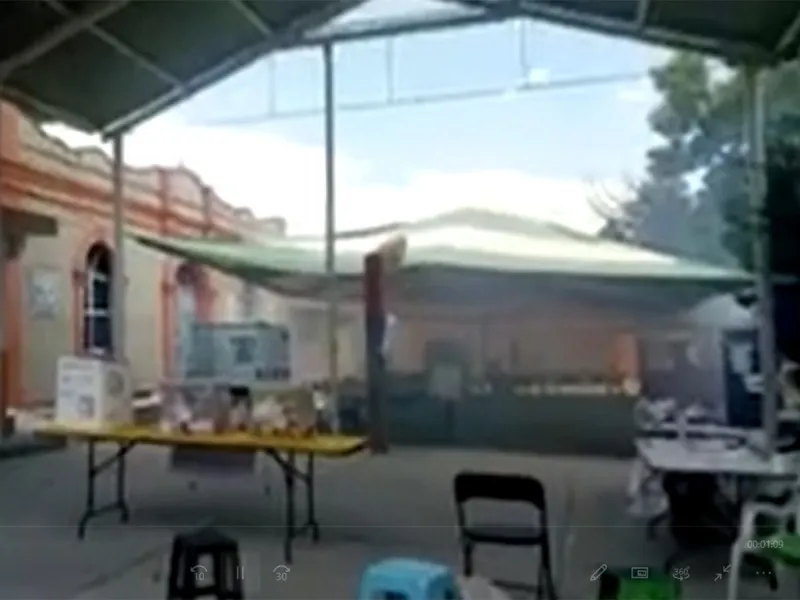 Arrojan gas lacrimógeno en casilla de Hidalgo; desalojan centro de votación