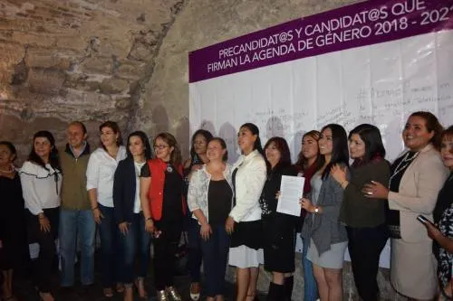 Candidatas del Partido Verde firman agenda de género 2018-2021