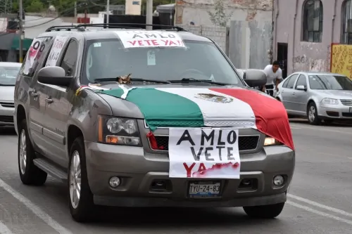Se llevó otra marcha contra el Presidente de la República Mexicana