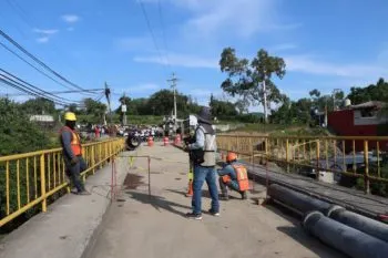 En Atlixco puente Las Vigas fue olvidado por años; Ariadna Ayala comienza con ampliación