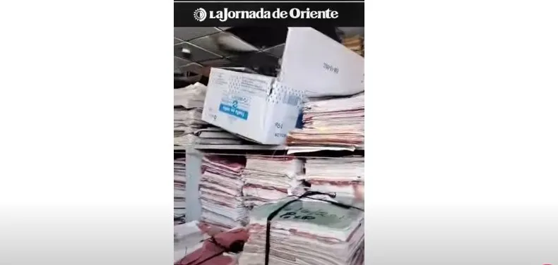 Cientos de expedientes judiciales, en riesgo de desaparecer por goteras en Tepexi de Rodríguez