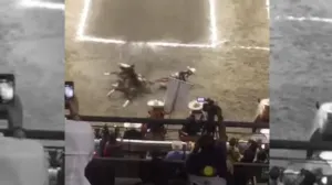VIDEO: Cae gobernador de Chiapas de caballo