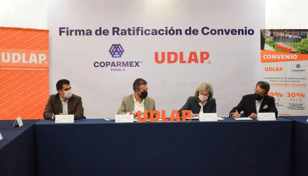 COPARMEX Puebla y UDLAP ratifican convenio de colaboración