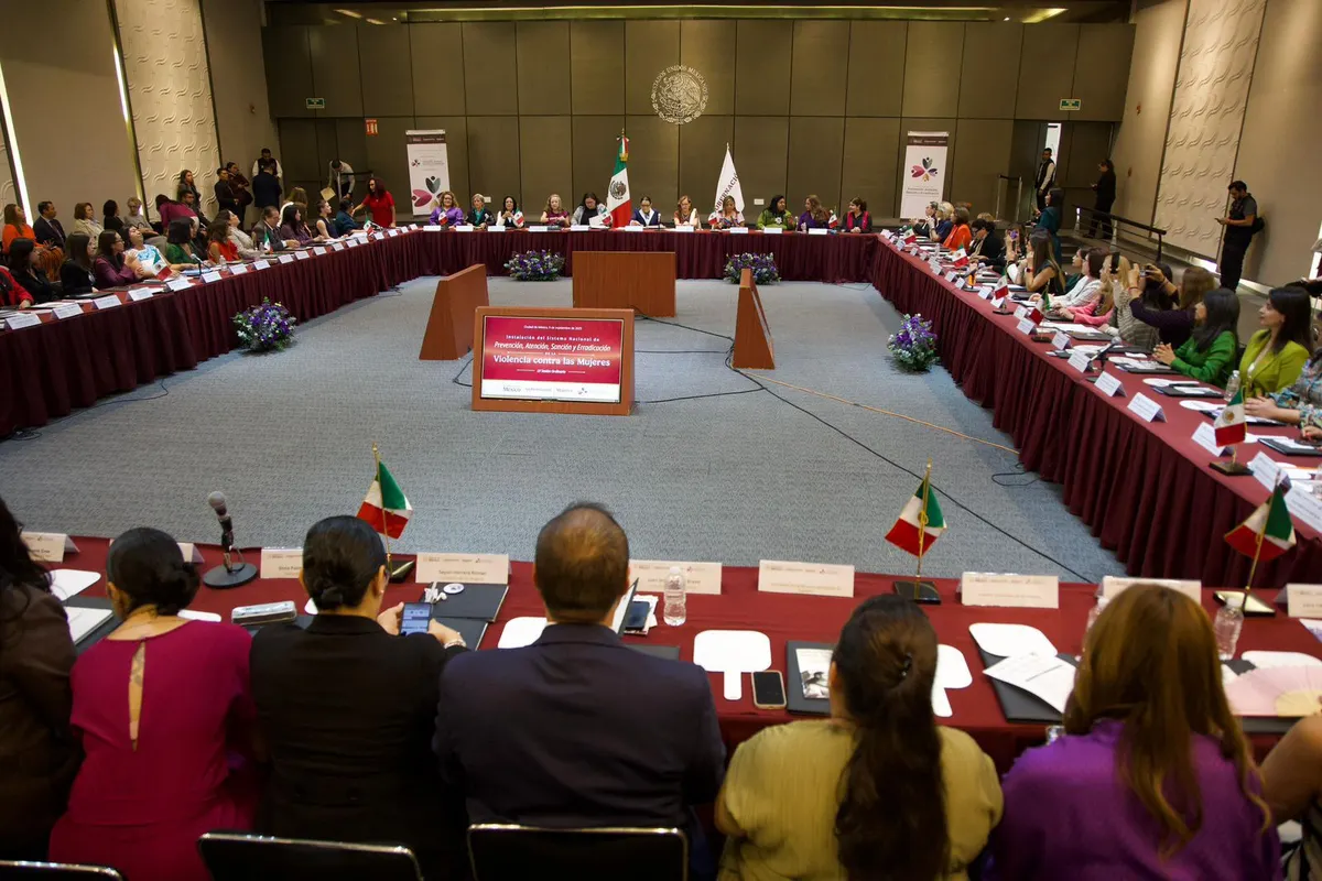 Puebla fortalece acciones para mujeres: participa en la LV Sesión del Sistema Nacional contra la Violencia de Género