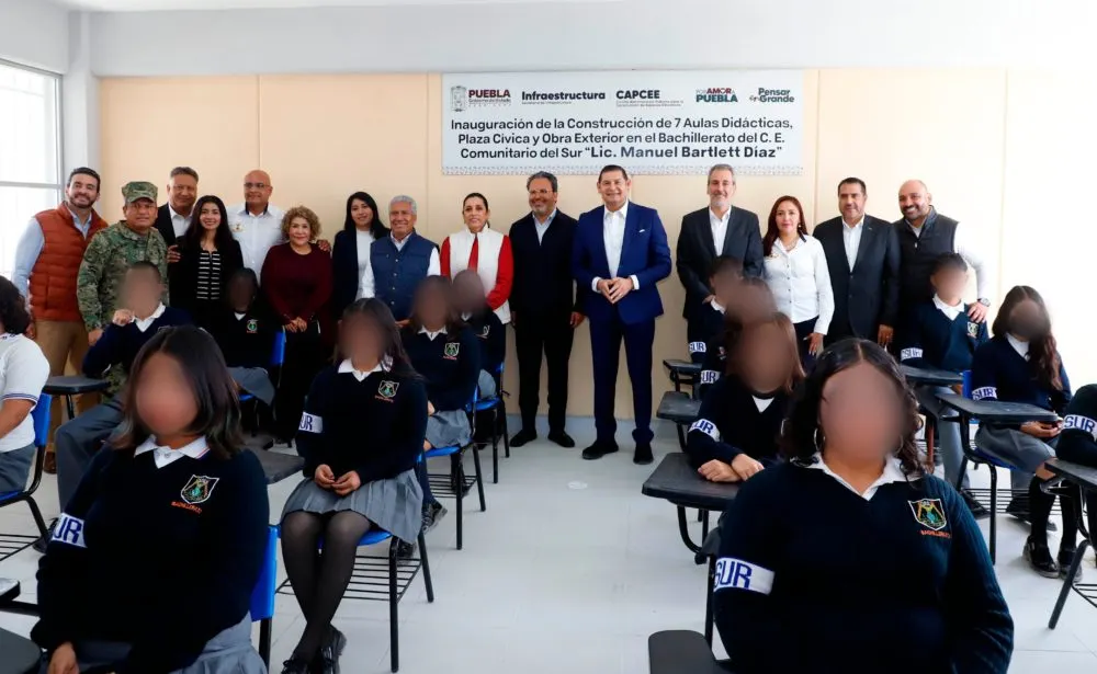 Nuevas aulas en bachillerato Centro Escolar Comunitario del Sur “Licenciado Manuel Bartlett Díaz "