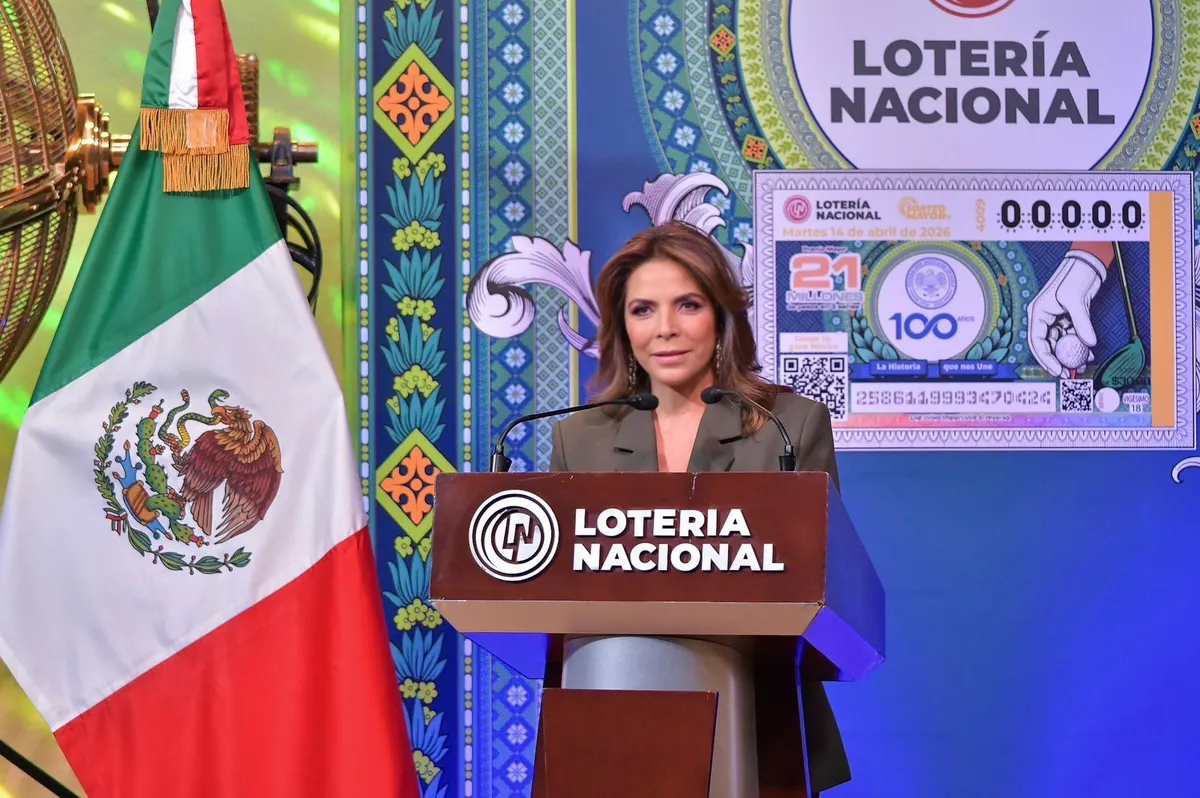 Lanzan billete de lotería por los 100 años de la Federación Mexicana de Golf; destacan que el deporte es parte esencial de la transformación nacional