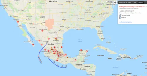 Google activa plataforma de alertas ante llegada de huracán Willa