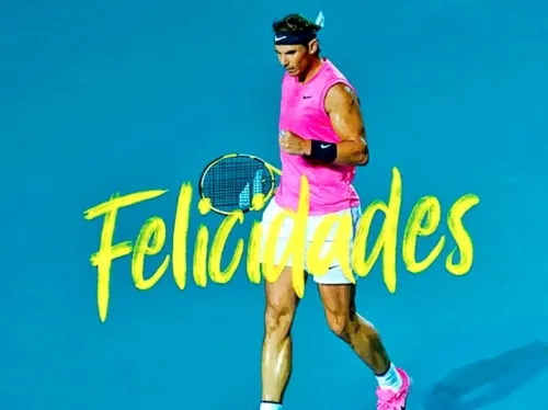 Rafael Nadal cumple 34 años y el mundo del tenis lo festeja