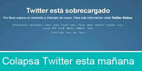 Colapsa Twitter esta mañana