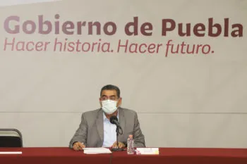 El gobernador Sergio Salomón respalda cobro DAP en Puebla