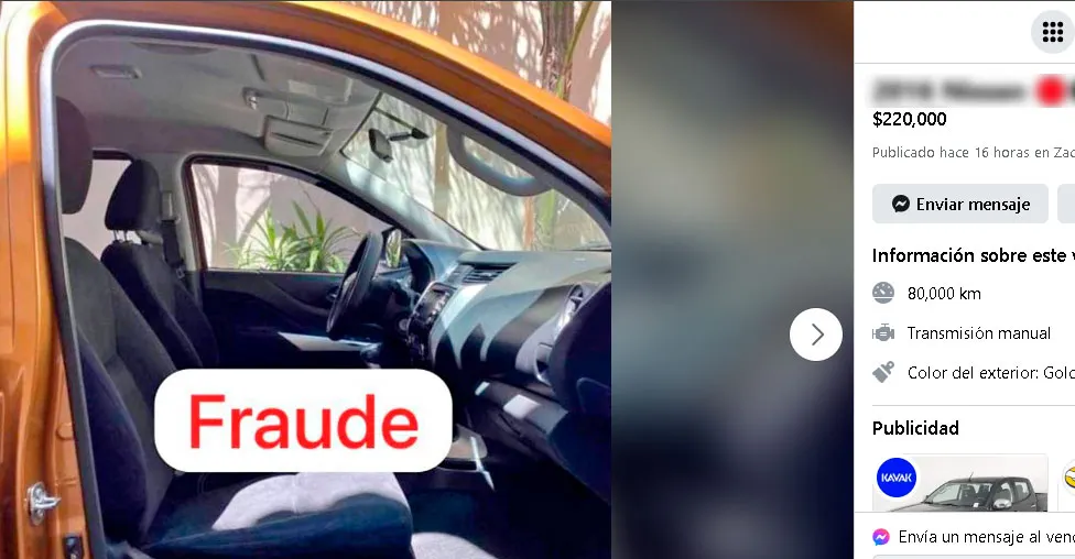 Fraude Venta Autos