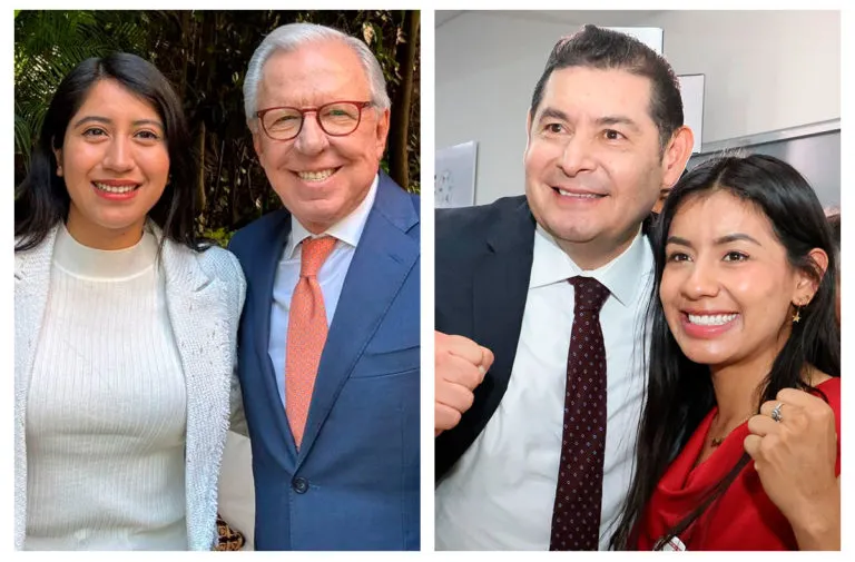 Armenta, su toma de protesta y dos de sus colaboradoras promesa