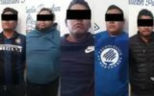 Detienen a cinco integrantes de “Los Guasones” en Texmelucan