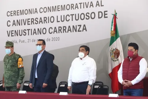 Encabeza Barbosa Huerta ceremonia conmemorativa al 100 Aniversario Luctuoso del presidente Carranza