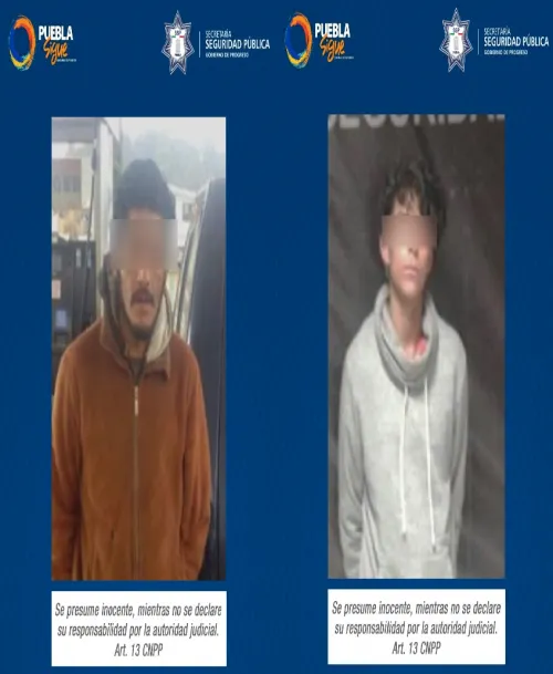 SSP aseguró a dos personas por posesión de arma de fuego y robo