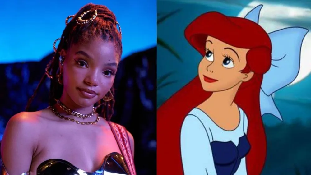 Filtran primeras imágenes de Halle Bailey en el rodaje de La Sirenita
