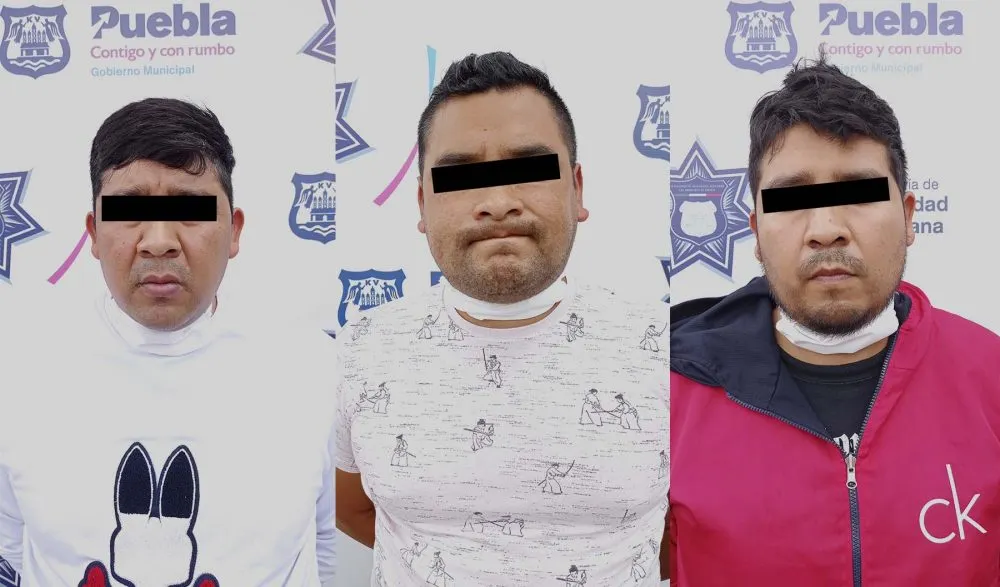 Tres sujetos detenidos