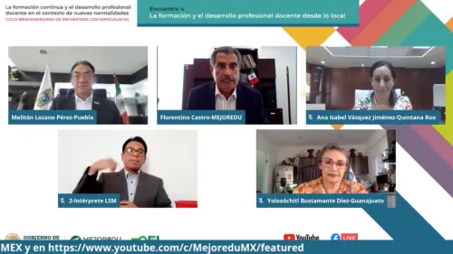 Desarrollo profesional de maestros debe ser prioridad:  secretarios de Educación de Puebla y Q. Roo