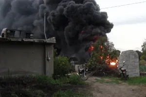 Fuego en toma de Quecholac no implica riesgos a la gente: SGG