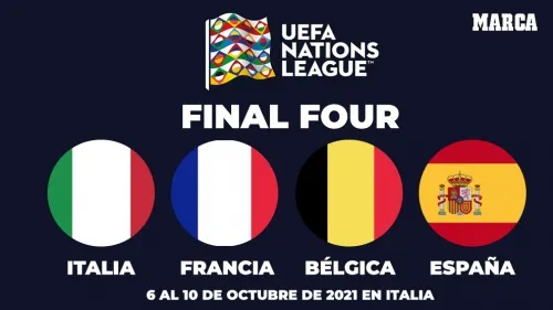 Francia, España, Italia y Bélgica jugarán la ‘Final Four de la UEFA Nations League