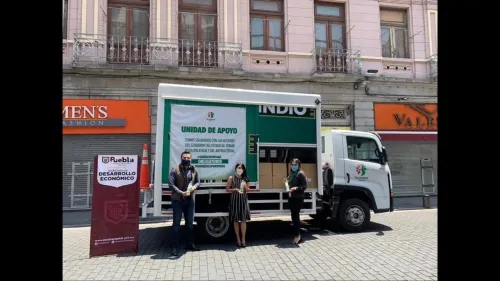 HEINEKEN entrega latas de agua y gel sanitizante a CRM, y los estados de Puebla y Oaxaca