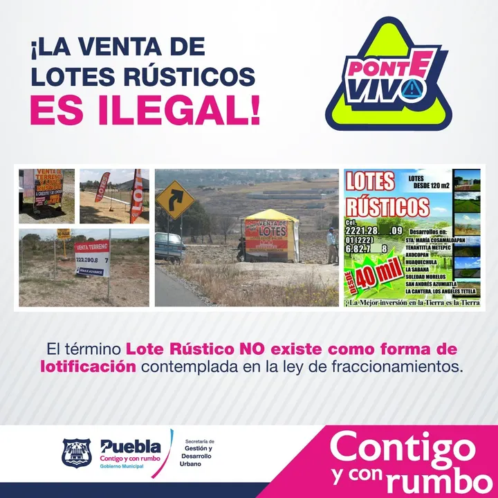 Venta de lotes rústicos