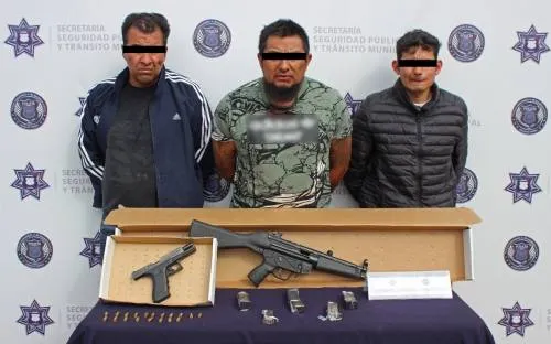 Detiene SSPTM de Puebla a tres probables homicidas