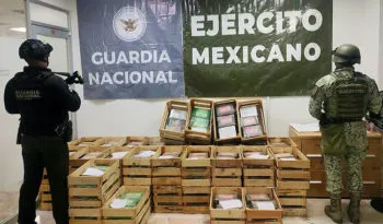 Guardia Nacional y Ejército detectan más de 600 paquetes de narcótico en un tractocamión, en Guanajuato