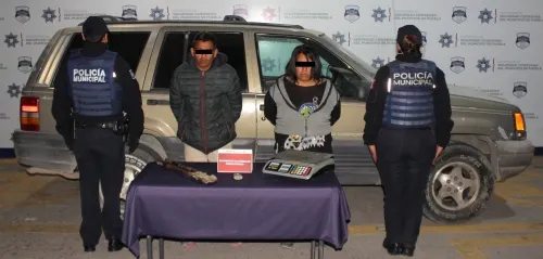 Detuvo policía municipal de Puebla a tres probables asaltantes