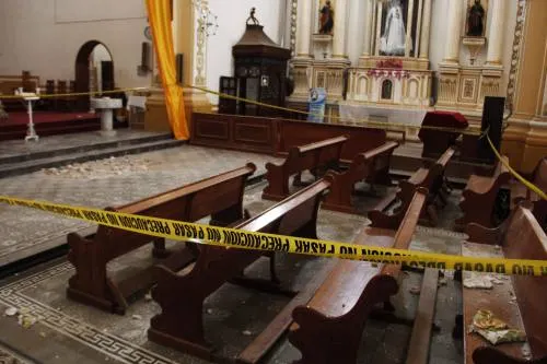 Más de 163 templos registran daños en el estado: Arquidiócesis