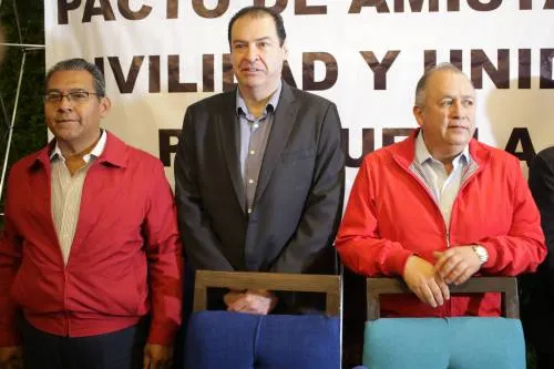 Aspirantes a candidatura del PRI por la gubernatura acuerdan “un pacto de amistad y civilidad”