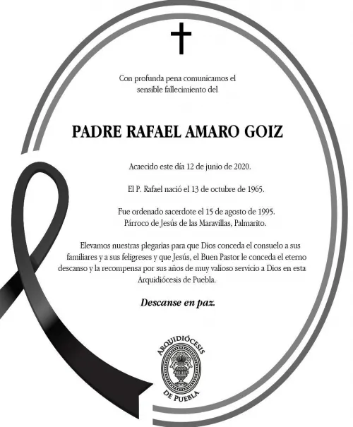 Fallece el sacerdote Rafael Amaro Goiz