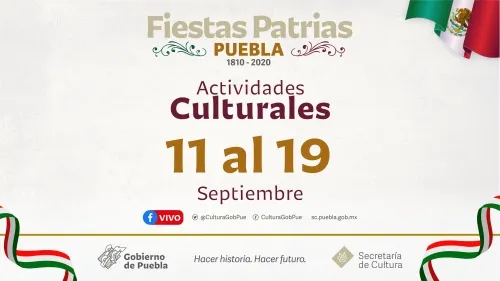 Prepara Secretaría de Cultura programación virtual por fiestas patrias