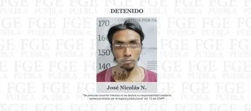 José Nicolás N., detenido por la FGE