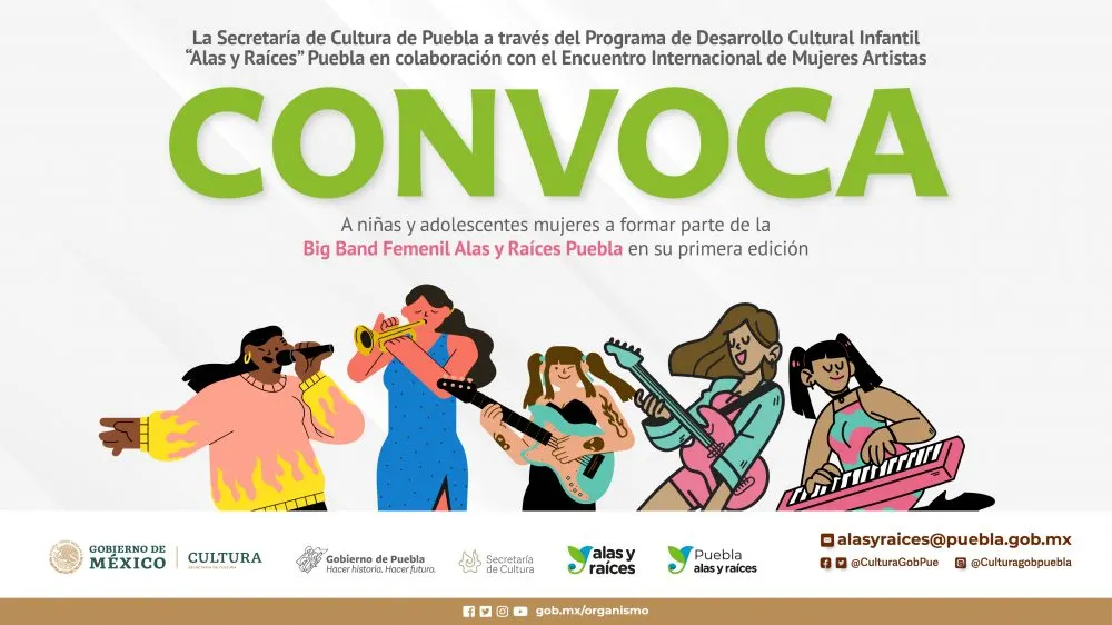 Convoca Cultura a niñas y jóvenes a integrar la agrupación “Big Band Femenil”