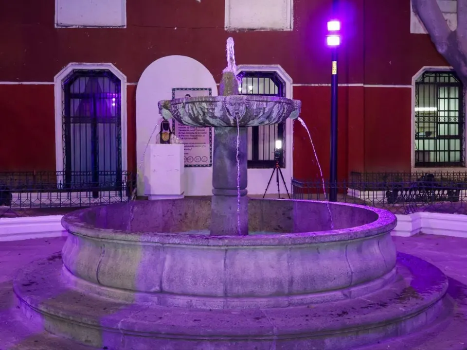 Ayto Pue Fuentes Que Brillan Parque Sor Juana