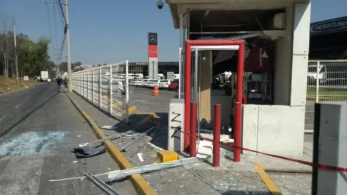 Vandalizan el cajero automático de la empresa Banorte