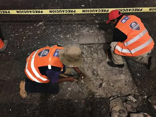 Avanzan trabajos de Brigada Urbana en el Centro Histórico