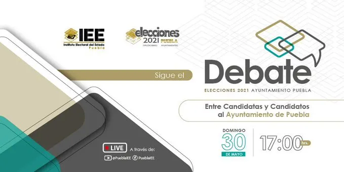 Arranca debate de candidatos a la alcaldía de Puebla
