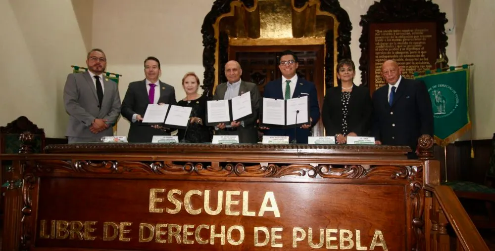 Escuela Libre de Derecho y Centro de Conciliación Laboral de Puebla firman convenio para fortalecer la formación jurídica