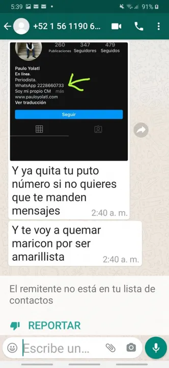 El periodista Paulo Yolatl fue amenazado por un grupo de juniors poblanos
