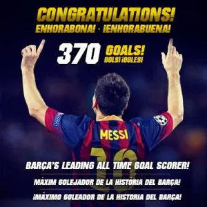 Messi, el nuevo goleador histórico del Barcelona