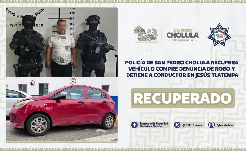 Ssc Atlixco Recupera Automovil Barrio Jesus Tlatempa