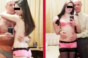 Fotos de un profesor de 57 años con alumna de 17