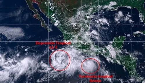 Se forman dos sistemas tropicales en el Golfo de México