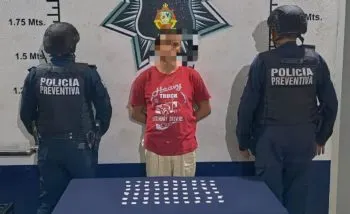 Policías de Atlixco detienen a un joven por delitos contra la salud; violó sellos de seguridad