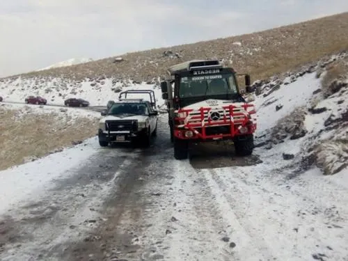 Heladas, nieve y lluvia congelante en el norte del país para mañana