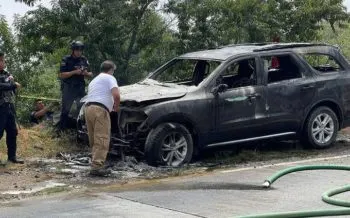Desconocidos prenden fuego a camioneta de Jorge Domínguez, candidato a edil de Xiutetelco